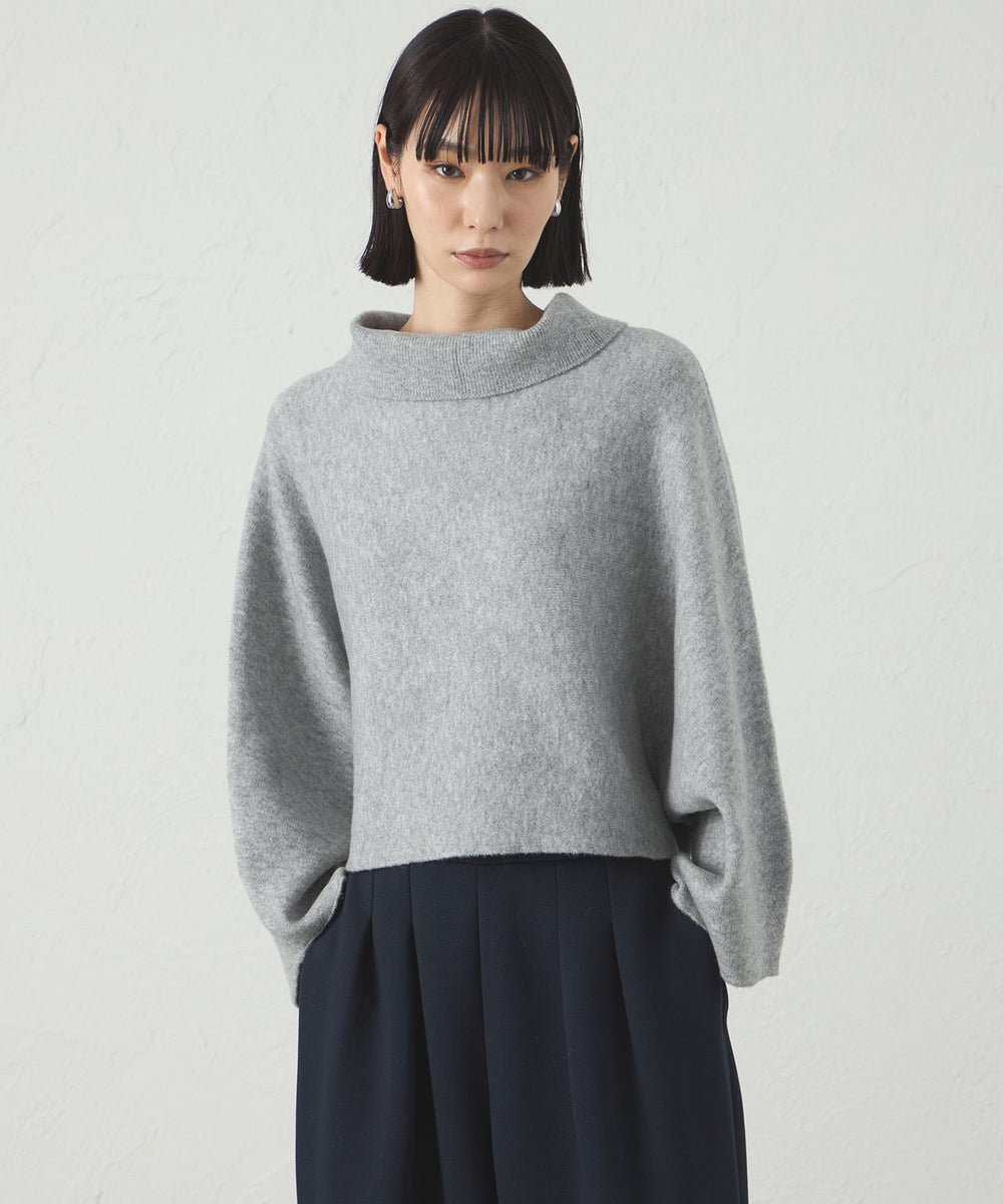 LOUNIE タートルニット、ポンチョの2way セーター アルパカ混 ルーニィ