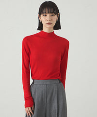 着回し抜群/イージーケア】ハイネックリブニット(トップス)｜CAST