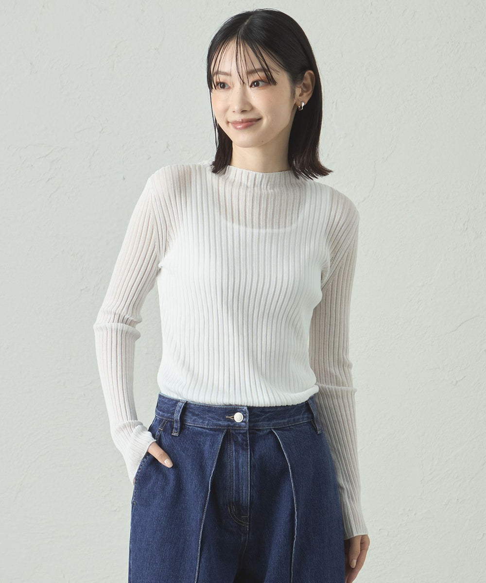 着回し抜群】シアーニットタートル(トップス)｜CAST:(キャスト コロン