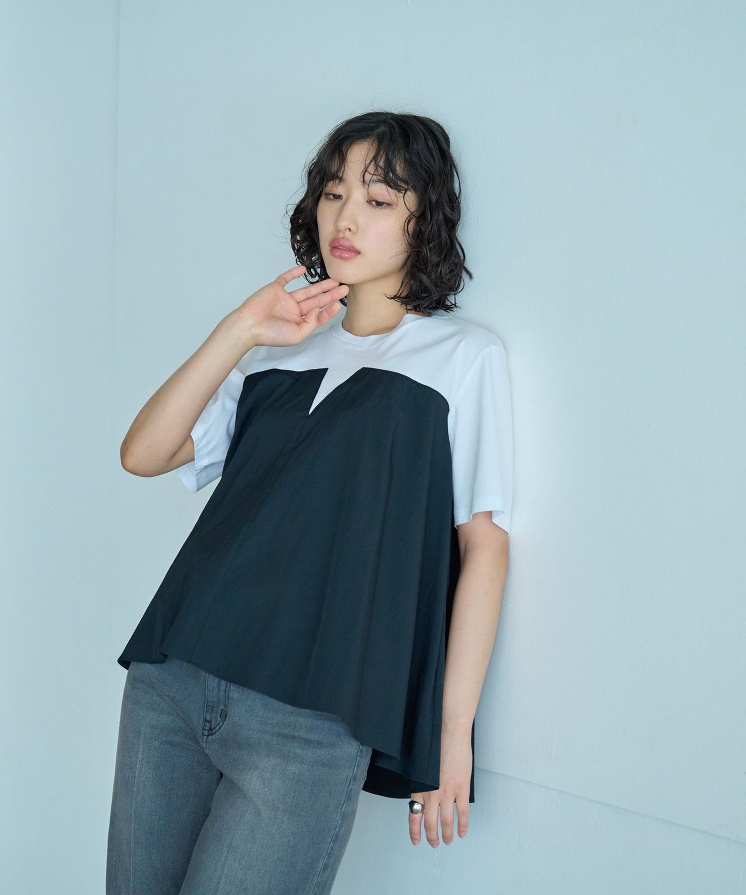 2341-N5P1453809__,09,モデル身長166cm 着用サイズ：M