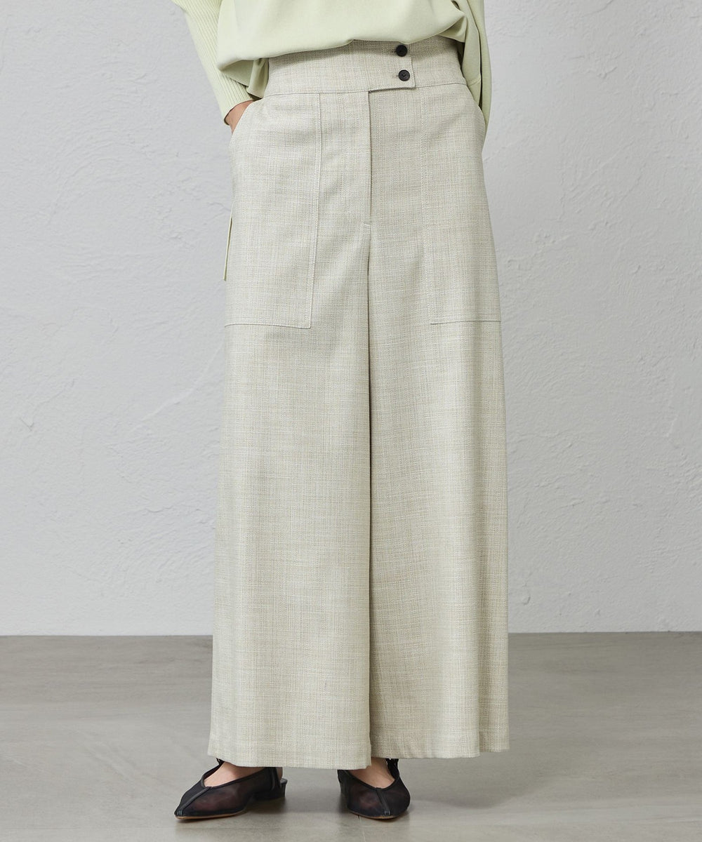 美シルエット】スラブストレッチセミワイドパンツ(パンツ)｜CAST