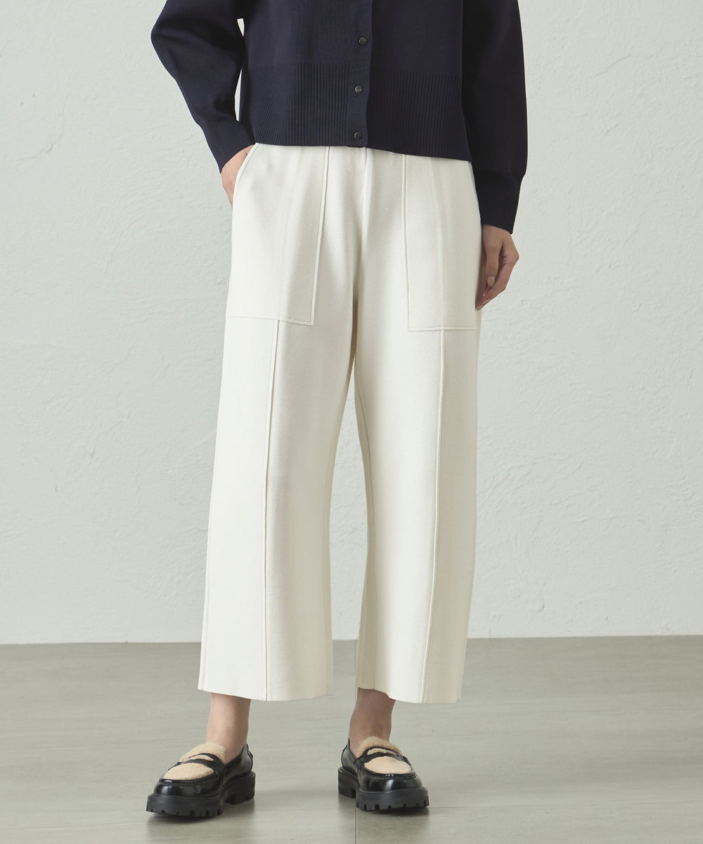 大人気定番/セットアップ】セミワイドニットパンツ(パンツ