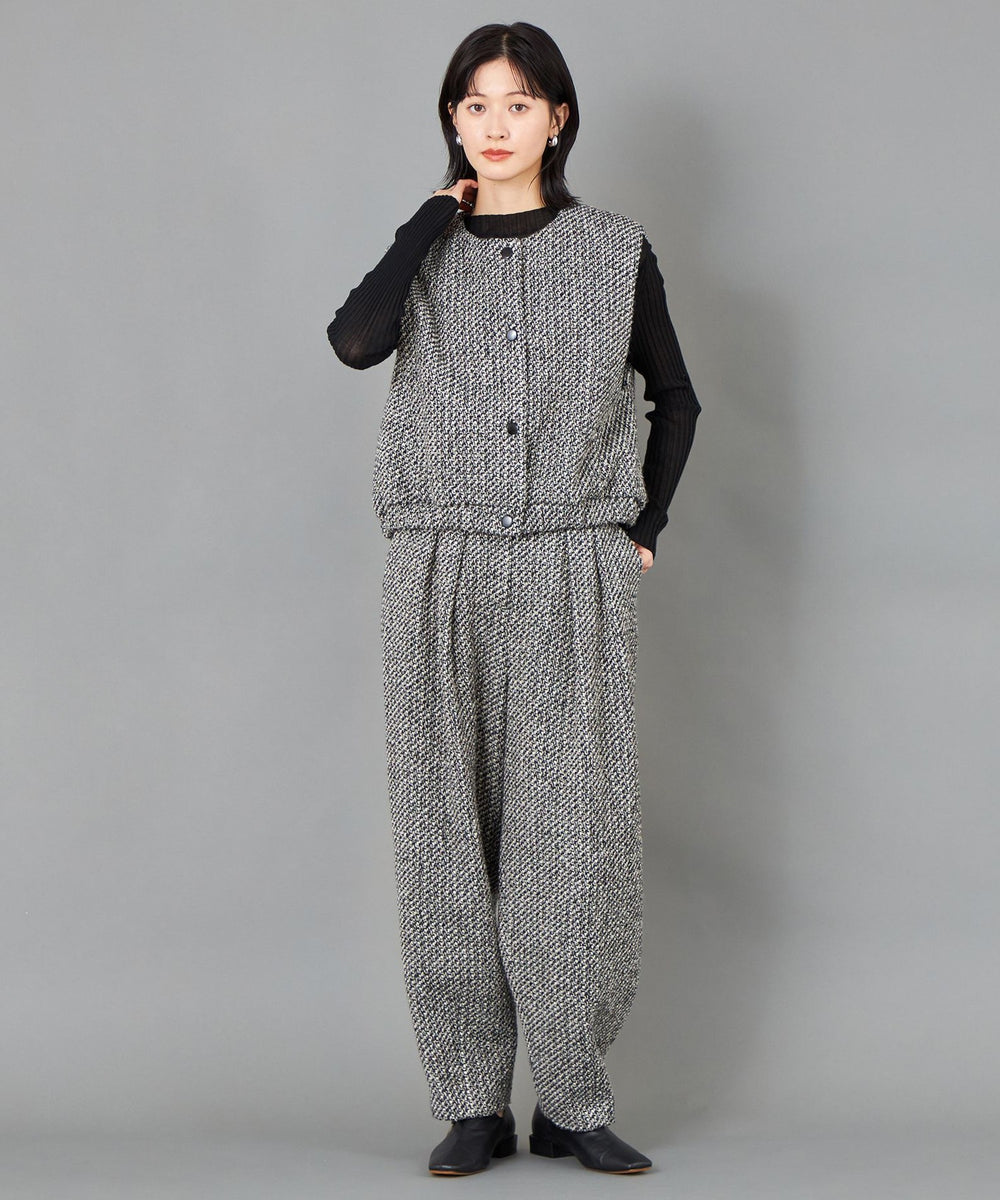 CAST COLON】ツィードタックフォルムパンツ(パンツ)｜CAST:(キャスト