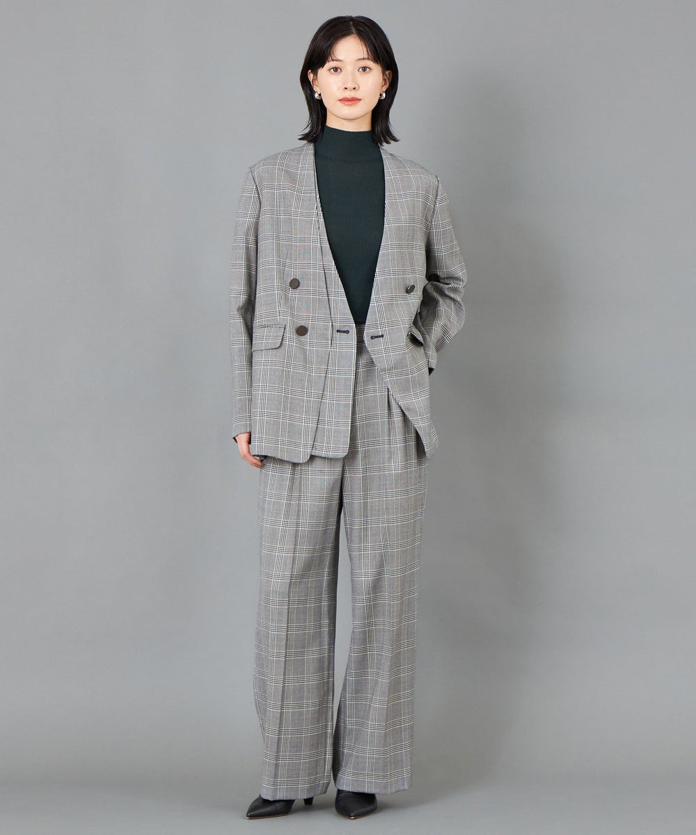 g.g様 CAST COLON】ツータックチェックイージーパンツ(パンツ)｜CAST