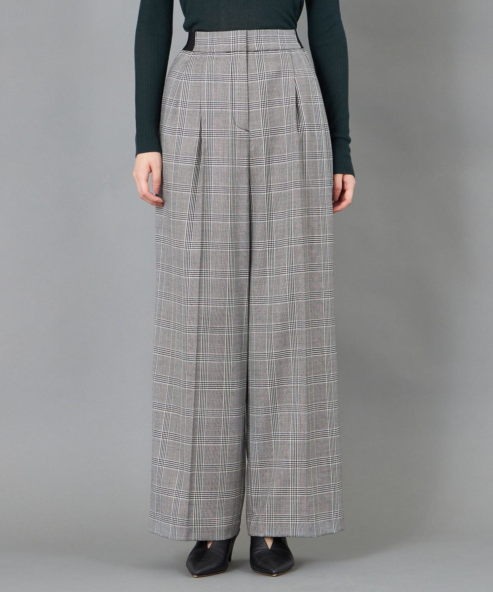 CAST COLON】ツータックチェックイージーパンツ(パンツ)｜CAST