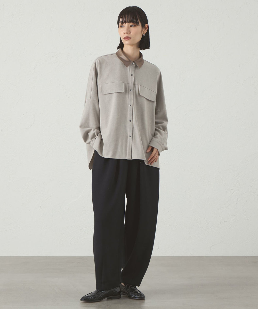 ぽむページ イージーケア/着回し抜群】ポンチフォルムパンツ(パンツ)｜CAST