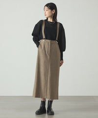 A-KRIS ベージュ タイトスカート 着回し抜群】サスペンダータイトスカート(スカート)｜CAST:(キャスト