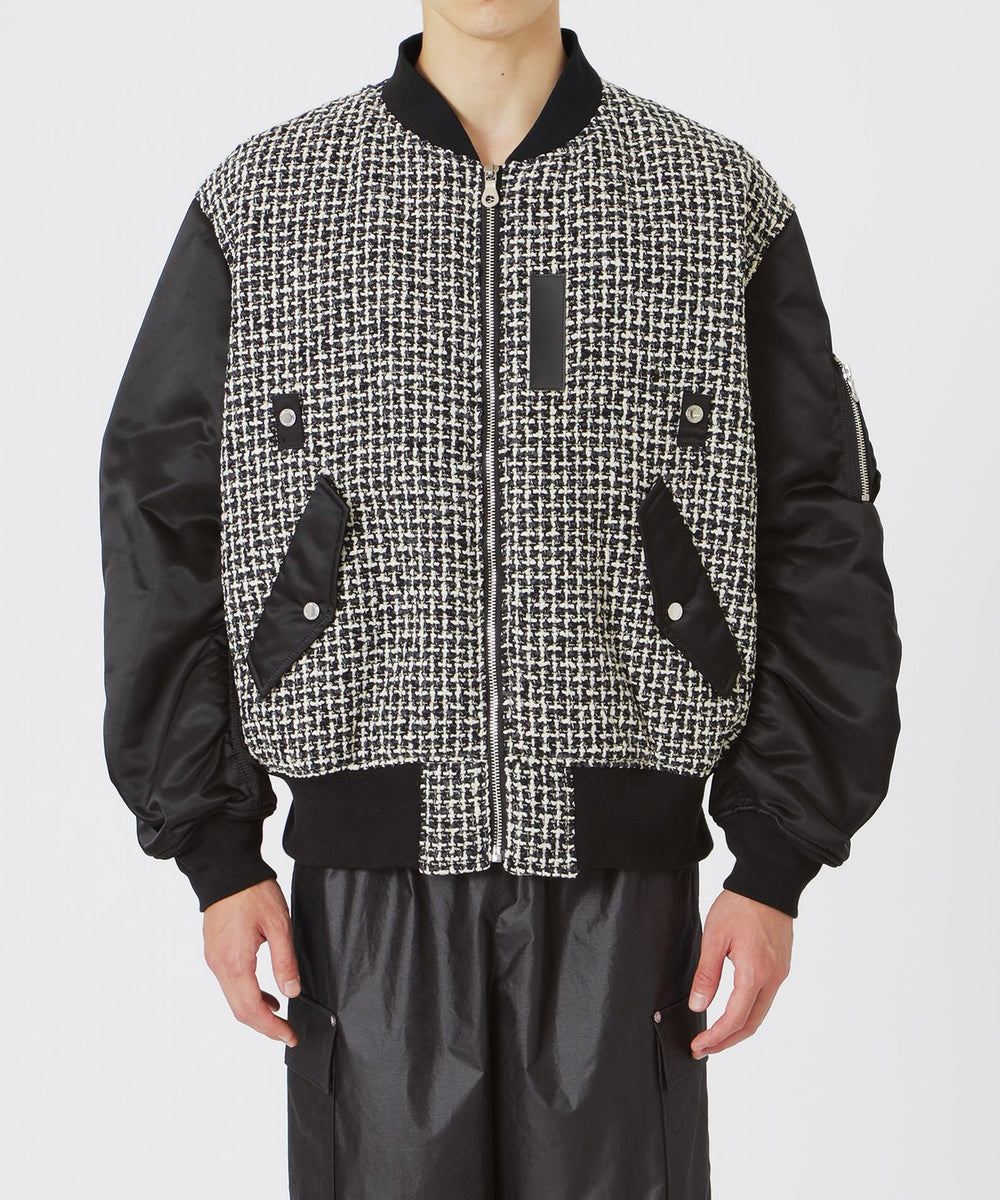 ファンシーツイードコンビMA-1(ブルゾン)｜LOVELESS(ラブレス)の
