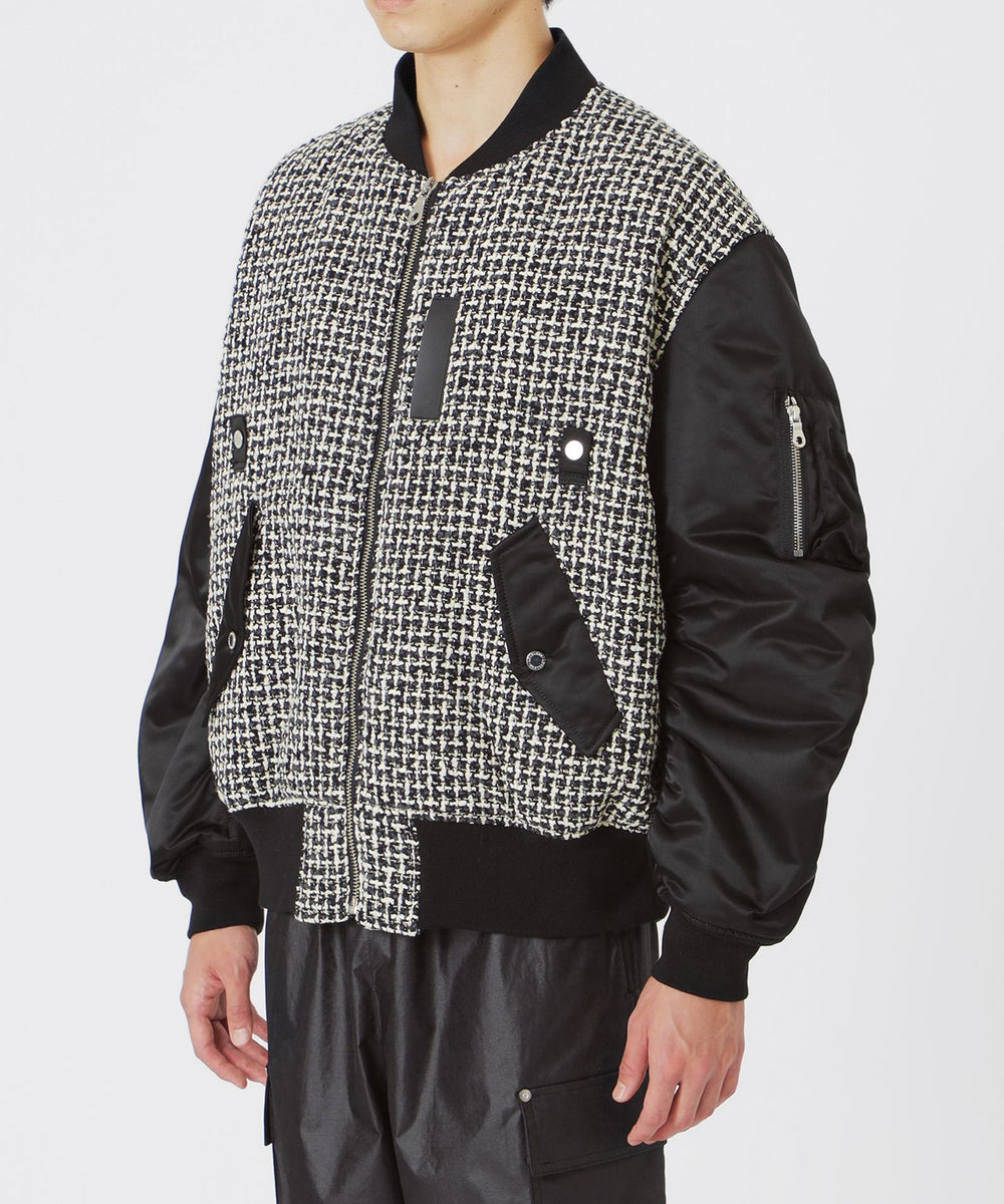 ファンシーツイードコンビMA-1(ブルゾン)｜LOVELESS(ラブレス)の