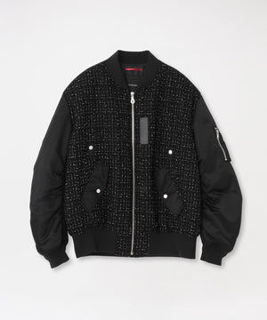 モノトーンツイードコンビMA-1(ブルゾン)｜LOVELESS(ラブレス)の