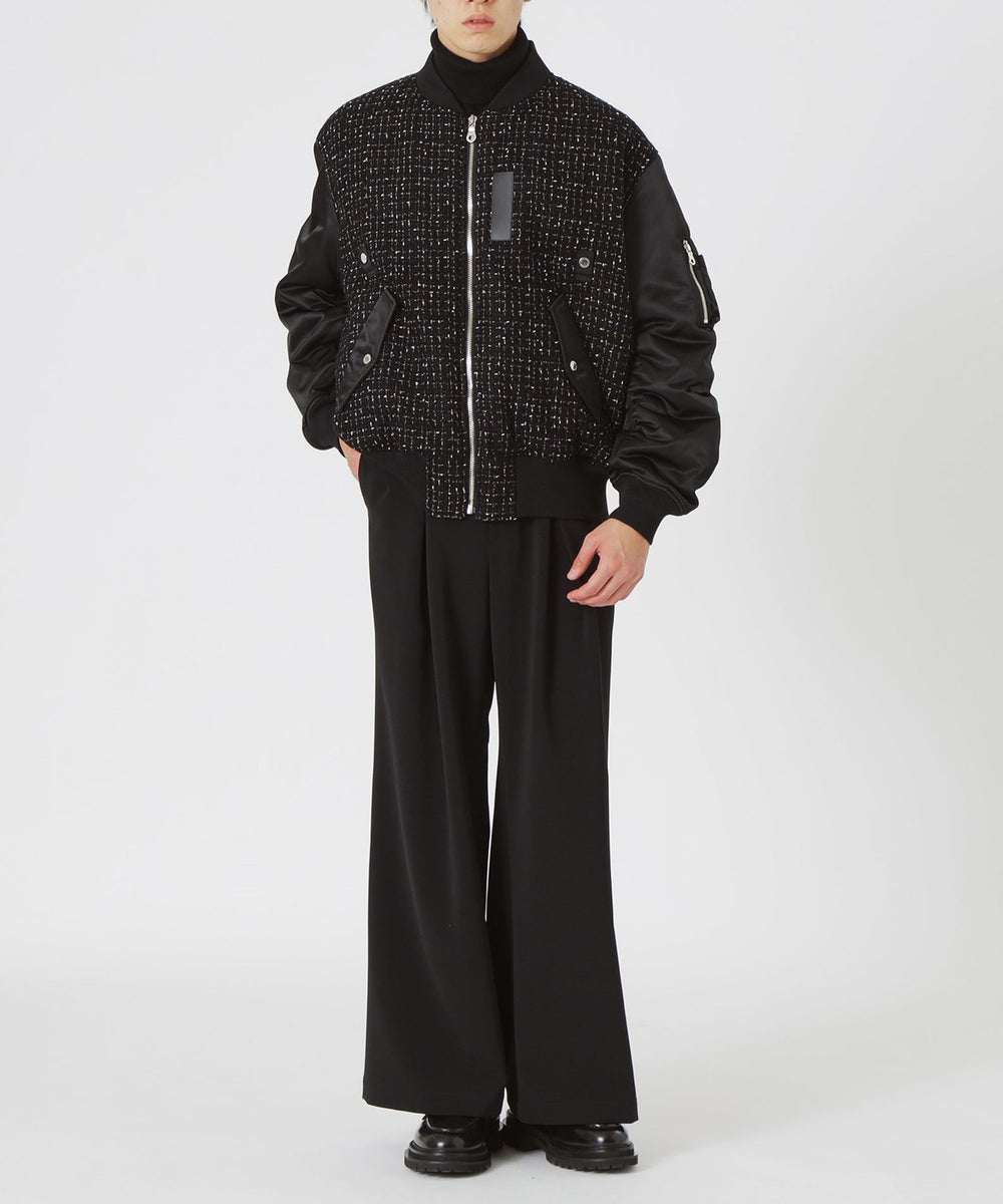 モノトーンツイードコンビMA-1(ブルゾン)｜LOVELESS(ラブレス)の