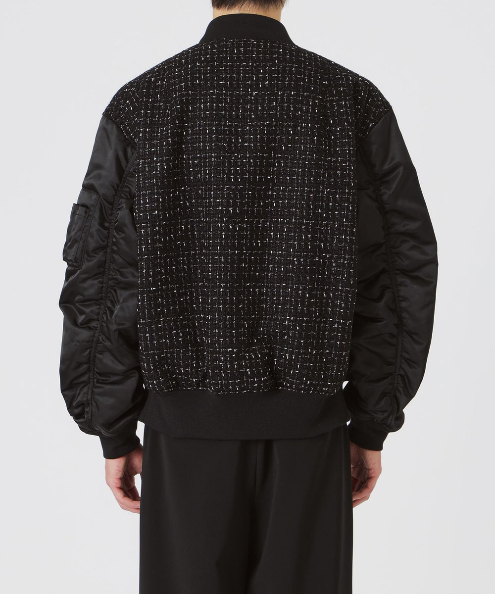 極美品　LOVELESS バンビーナ　ツイードブルゾン モード系　黒　L バンビーナツイードブルゾン(ブルゾン)｜LOVELESS(ラブレス)の