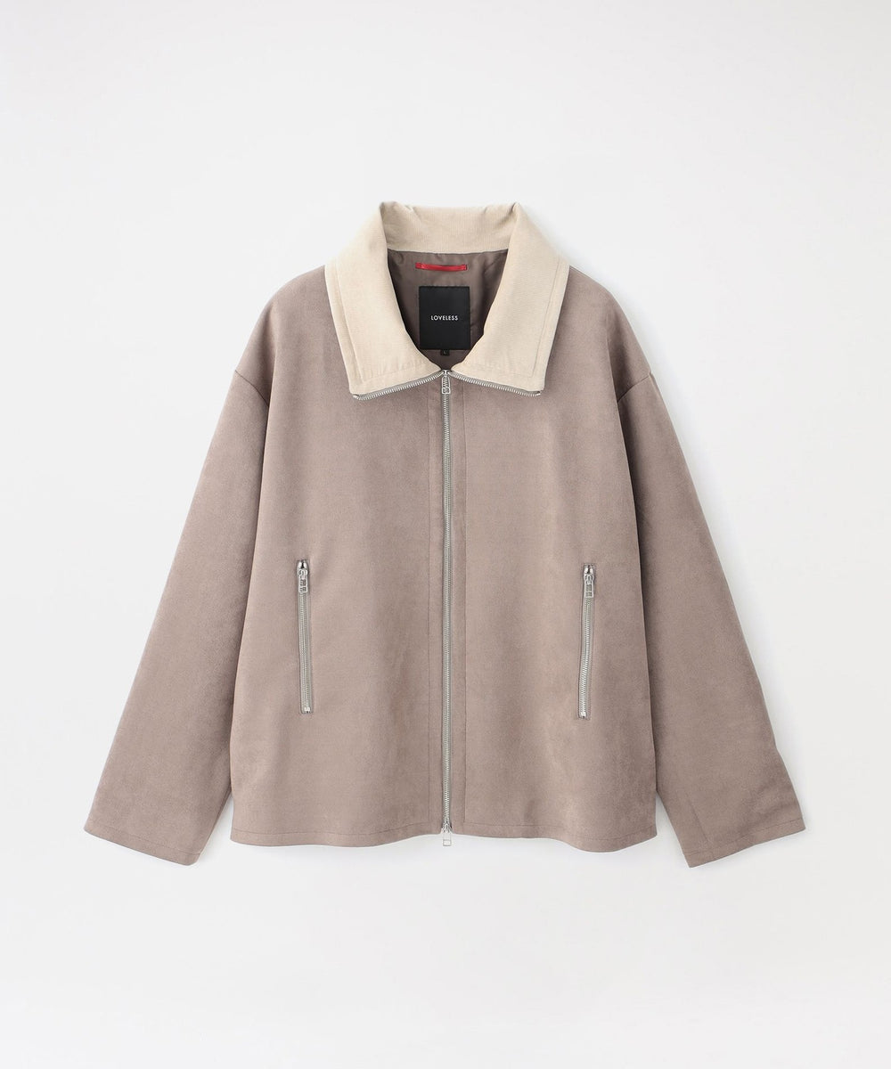 スエードライクスタンドネックブルゾン(ブルゾン)｜LOVELESS