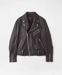 LOVELESS ラブレス ライダースジャケット ラムレザー ブルー S シングルレザー ライダース(ブルゾン)｜LOVELESS(ラブレス)の