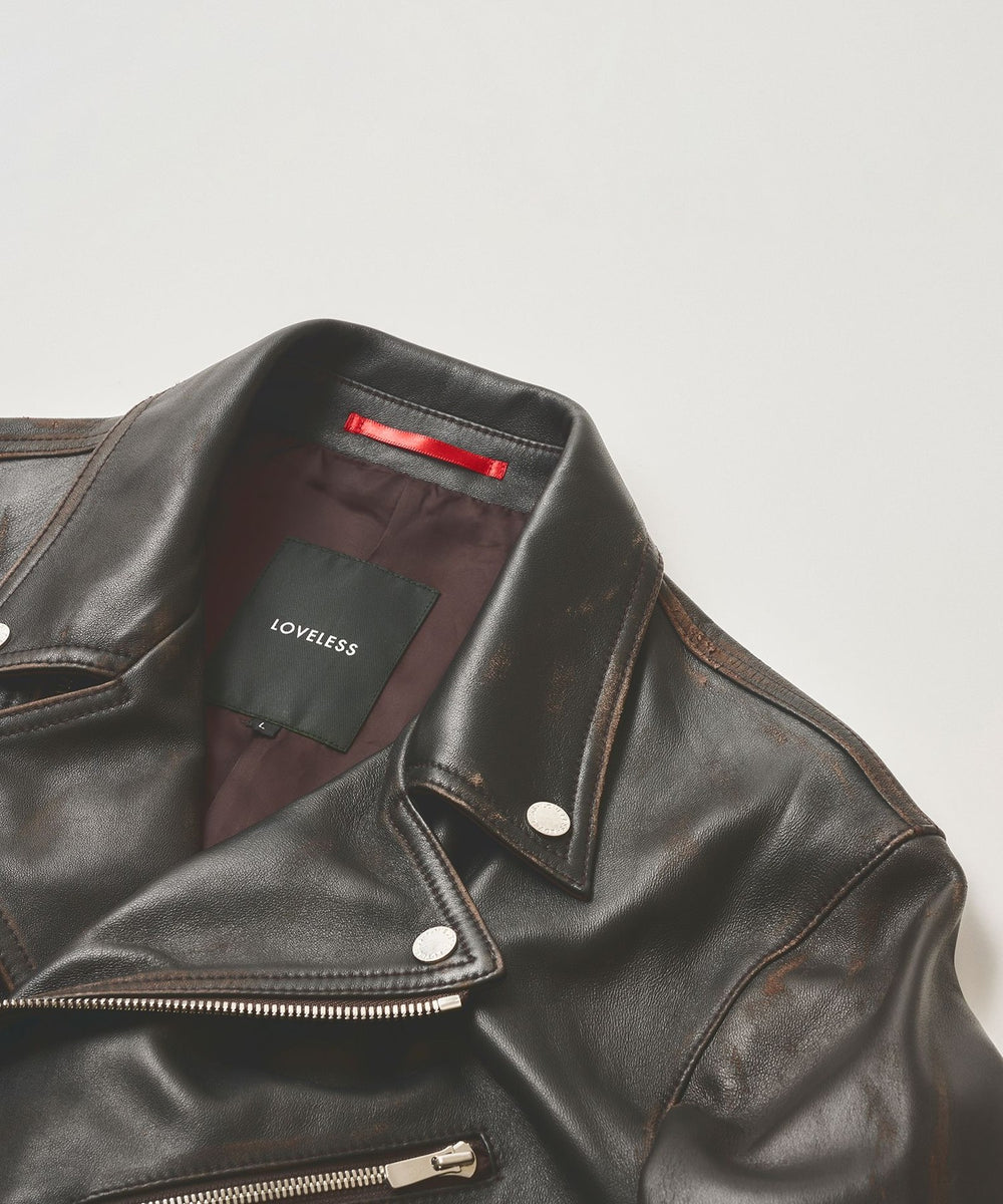 エイジングレザーダブルライダース(ブルゾン)｜LOVELESS(ラブレス)の