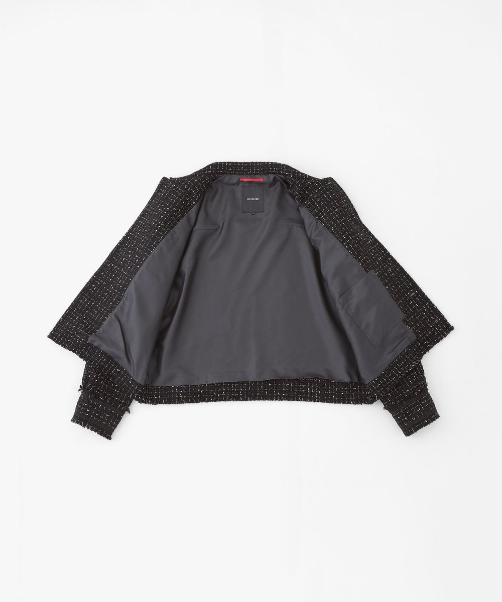 モノトーンツイードブルゾン(ブルゾン)｜LOVELESS(ラブレス)の