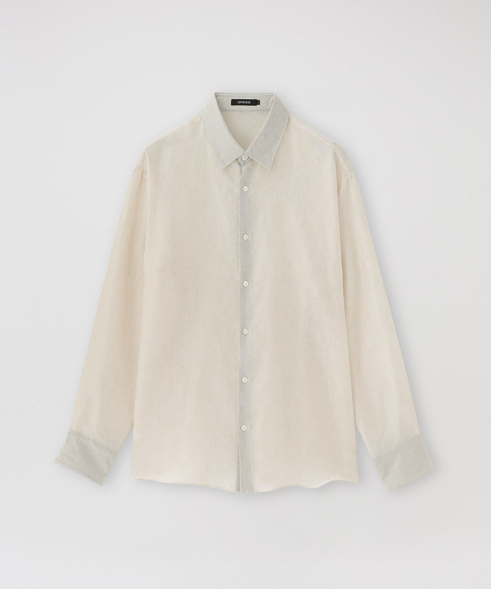 シアーアブストラクトジャガードシャツ(トップス)｜LOVELESS