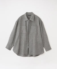 シモーネツイードオーバージップシャツ(トップス)｜LOVELESS(ラブレス