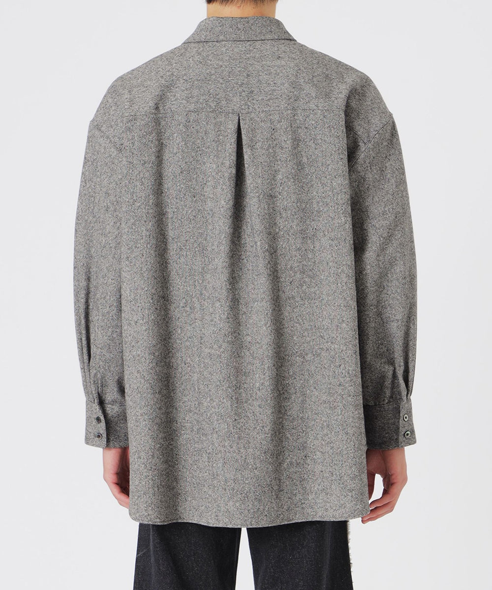 シモーネツイードオーバージップシャツ(トップス)｜LOVELESS