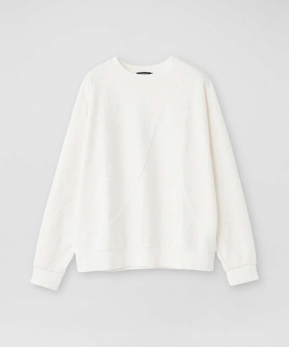 MICA & DEAL POETSOFA スウェット ホワイト ディストーテッドツーサイドスウェット(トップス)｜LOVELESS