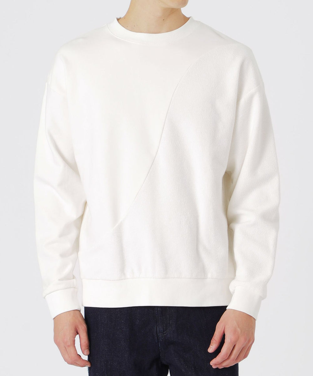 MICA & DEAL POETSOFA スウェット ホワイト ディストーテッドツーサイドスウェット(トップス)｜LOVELESS