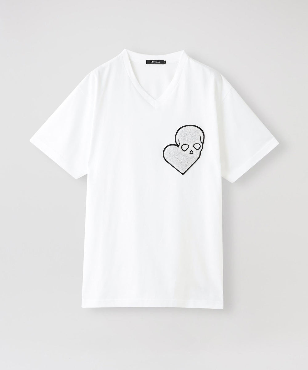 ラブスカルサガラワッペン VネックTシャツ(トップス)｜LOVELESS