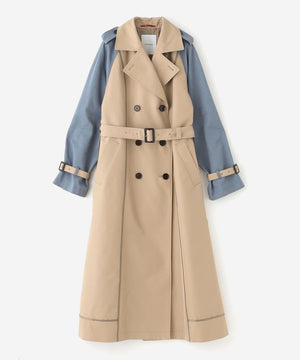 【美品】LOVELESS　カラーブロックトレンチコート　サイズ 36 美品】LOVELESS カラーブロックトレンチコート サイズ 36 配色のカラー