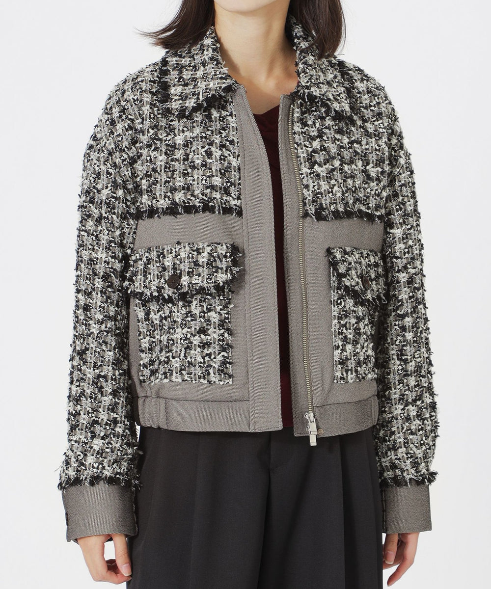 [美品] LOVELESS バンビーナツイードブルゾン バンビーナツイードブルゾン(ブルゾン)｜LOVELESS(ラブレス)の