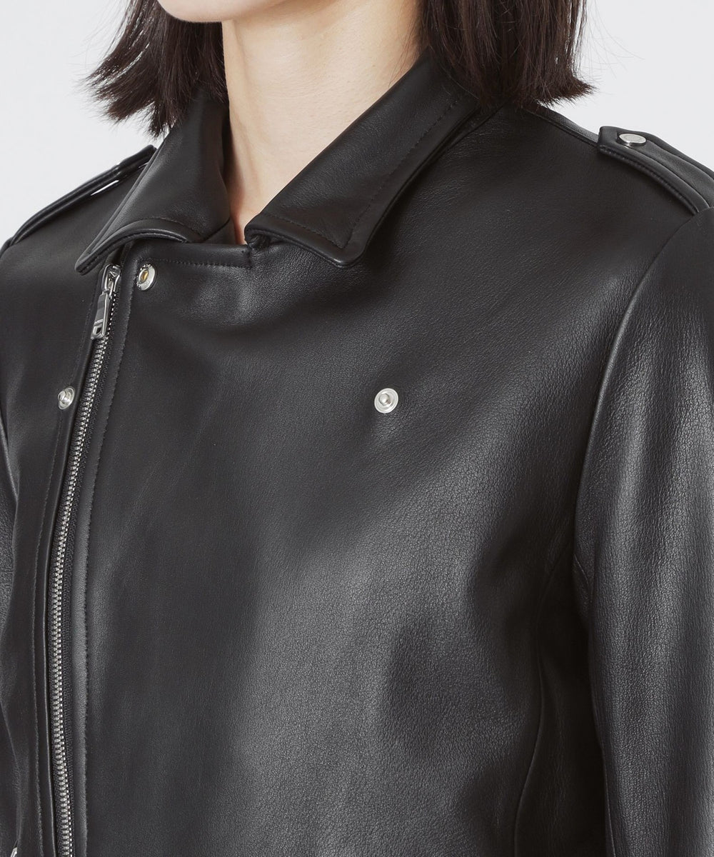 LOVELESS 三陽商会 ブラックレザーダブルメンズライダースジャケット エイジングレザーダブルライダース(ブルゾン)｜LOVELESS(ラブレス)の