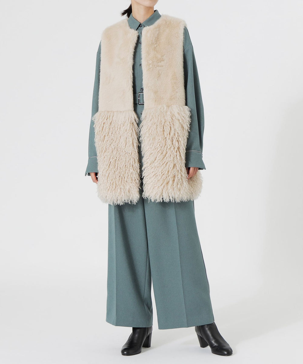 LOVELESS ベージュファーベスト✴︎サイズ36 LOVELESS ベージュファーベスト✴︎サイズ36 オリジナルファッション