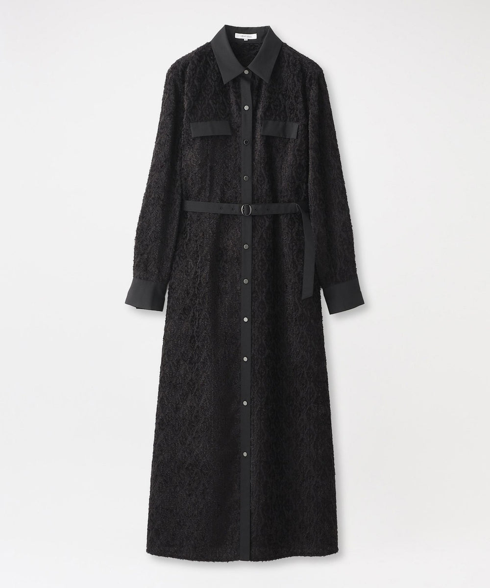 26SS WEB先行予約】カットジャカードシャツワンピース(ワンピース