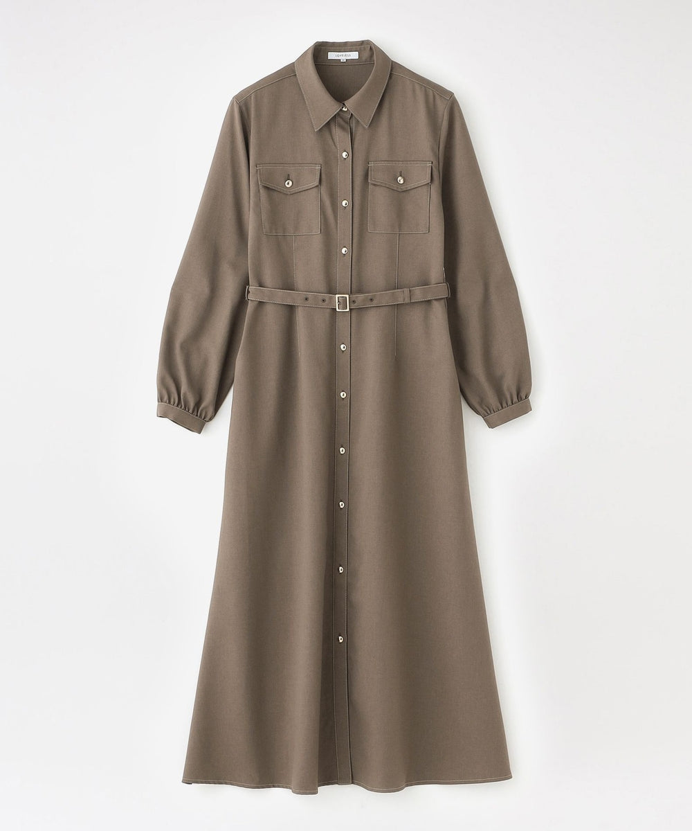 バックスカーフシャツワンピース(ワンピース)｜LOVELESS(ラブレス)の