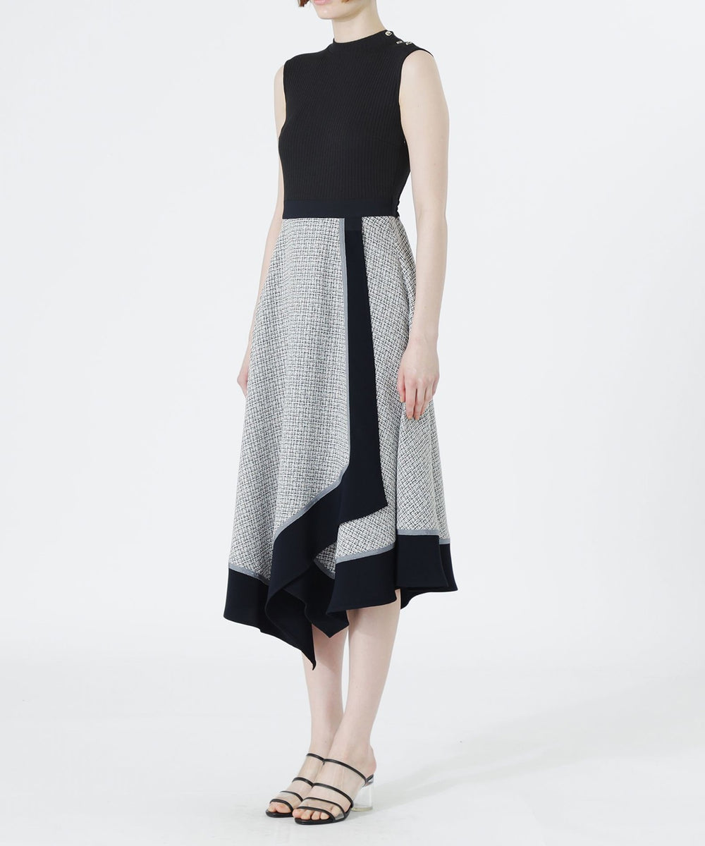 ツイードブロッキングワンピース(ワンピース)｜LOVELESS(ラブレス)の