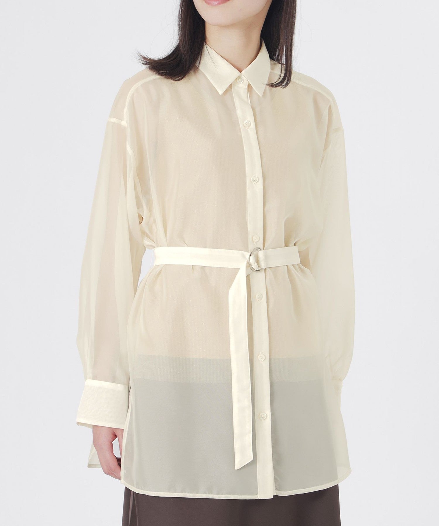 【STELLA McCARTNEY 】25商品新品シアーラッフルシフォンシャツ シフォンジーシアーシャツ(トップス)｜LOVELESS(ラブレス)の