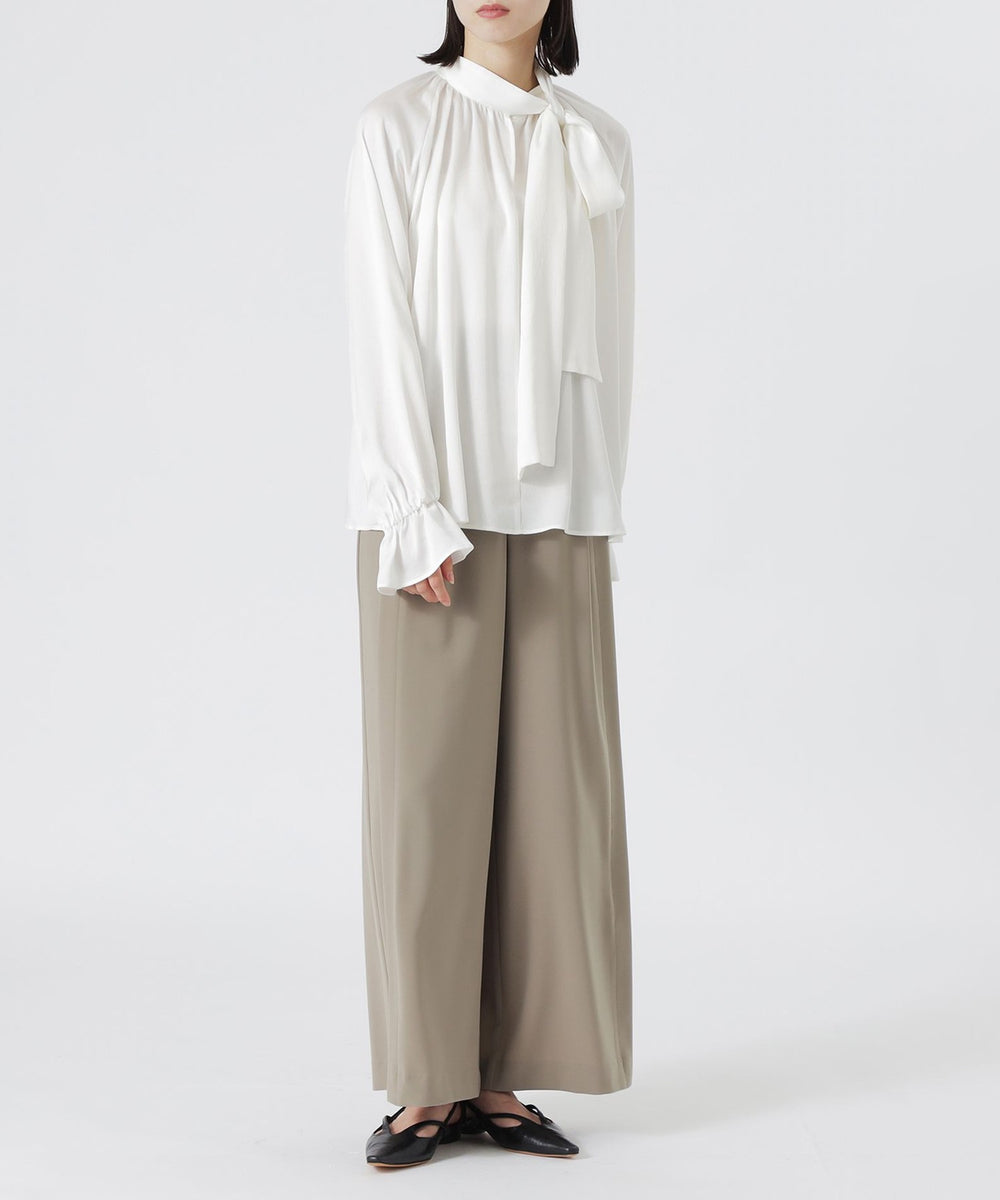 美品　イヴサンローラン　ボウタイブラウス　『よしだ様』 ヴィンテージサテンボウタイブラウス(トップス)｜LOVELESS