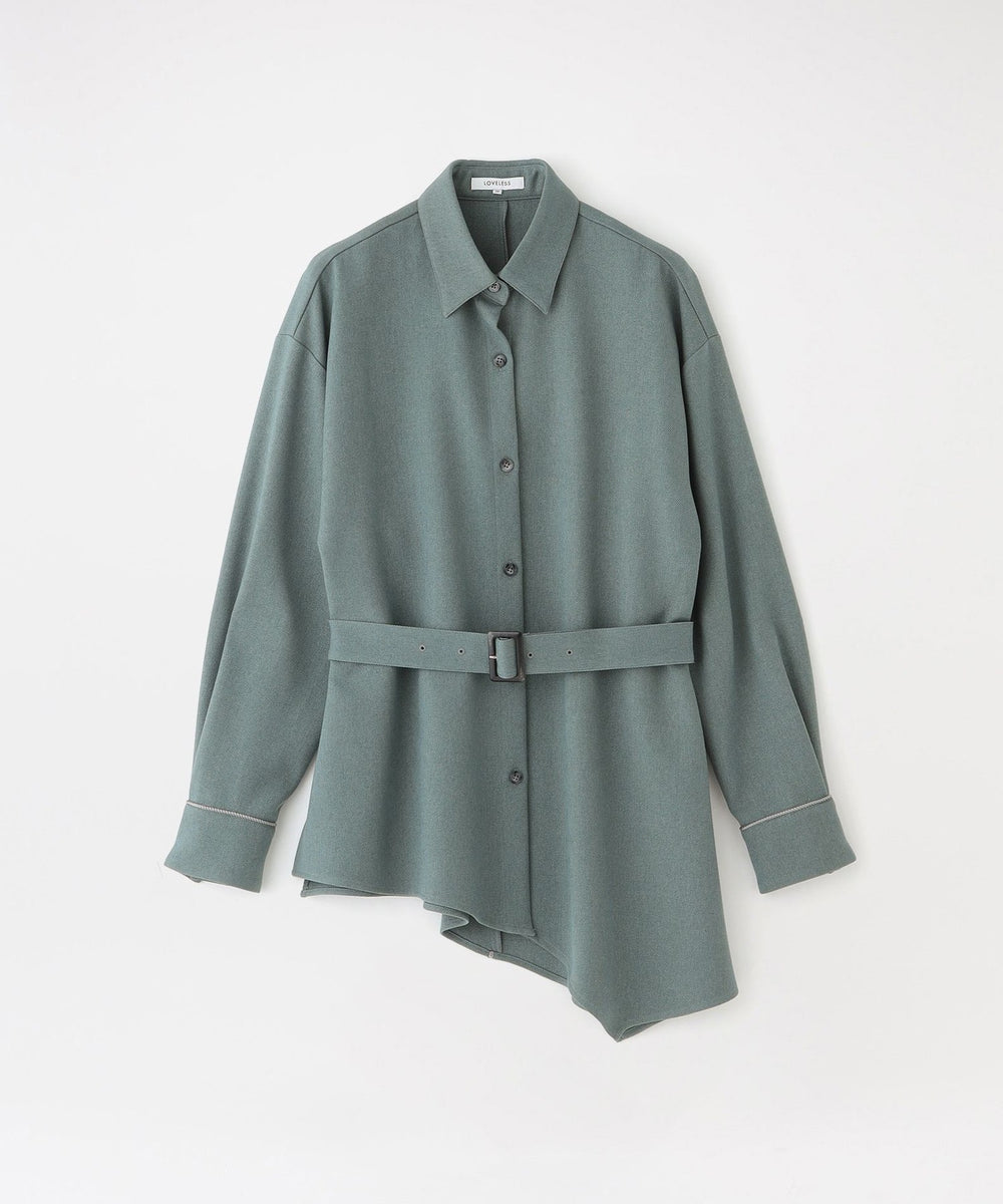 アシンメトリーシャツアウター(トップス)｜LOVELESS(ラブレス)の