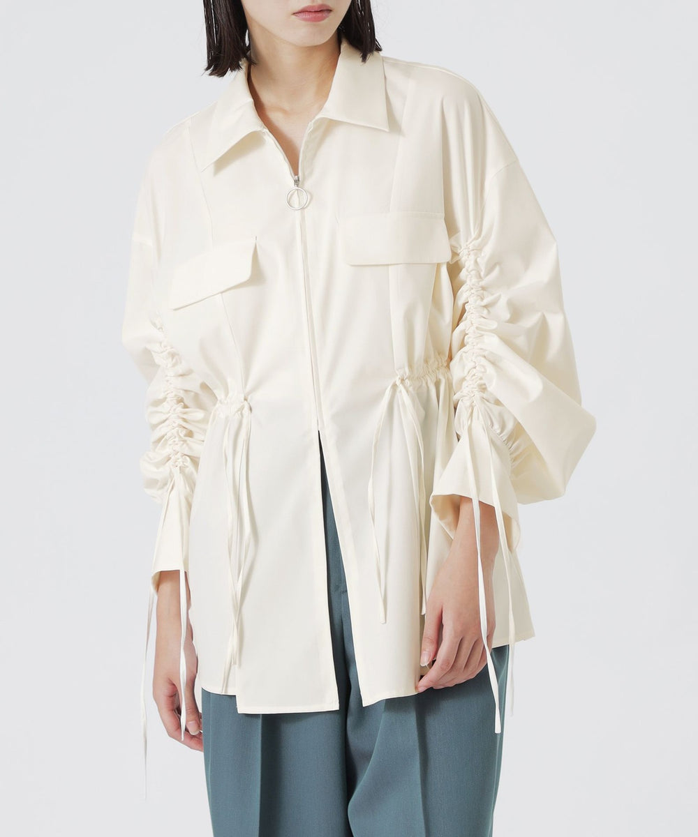 トップス Italy AMBIDEX Store △recycle OX数字刺繍シャツ(F シロ): l'atelier du savon