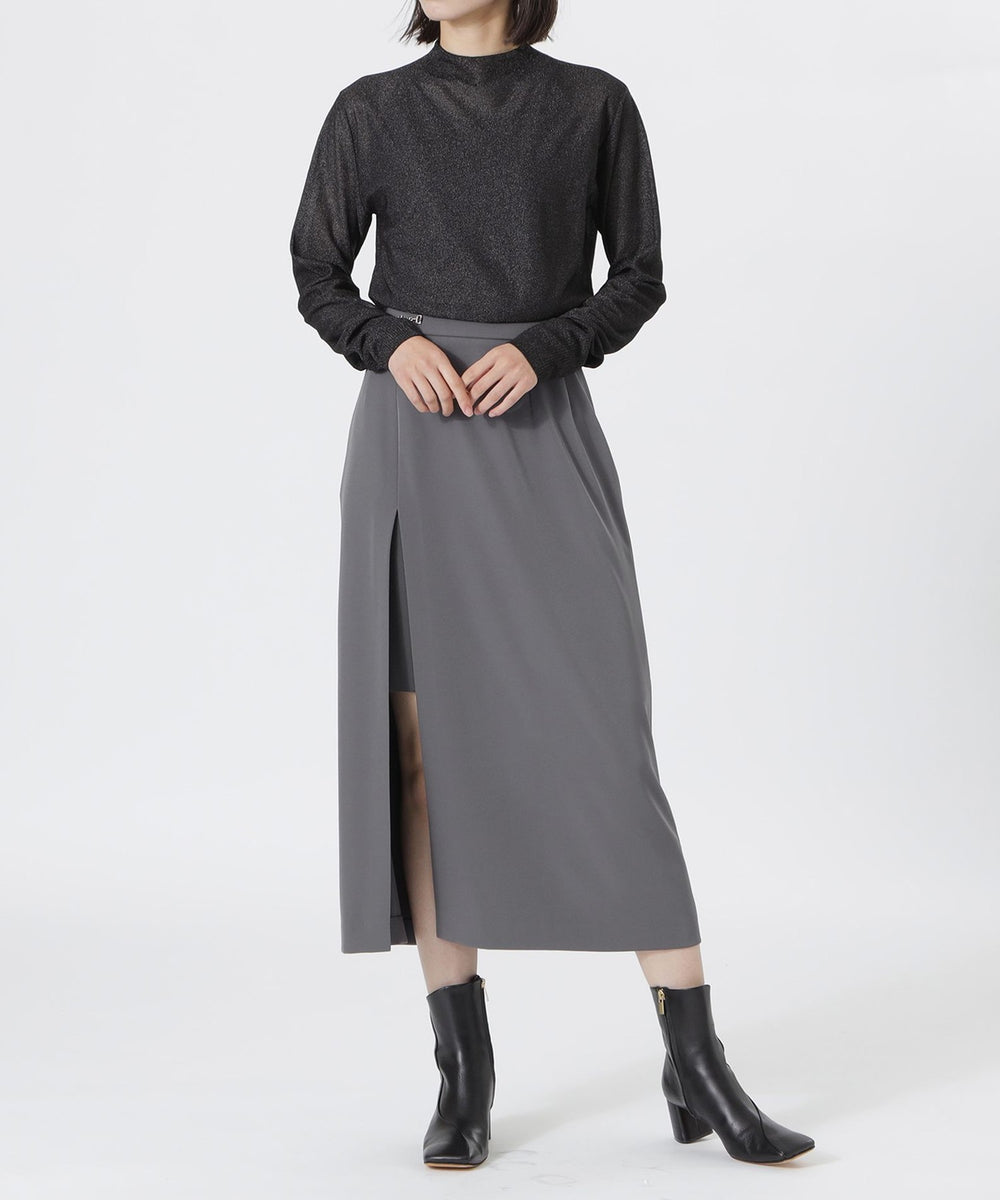 Tankair グレー ストラップレス ドレープトップス Tankair グレー ストラップレス ドレープトップス Tankair グレー