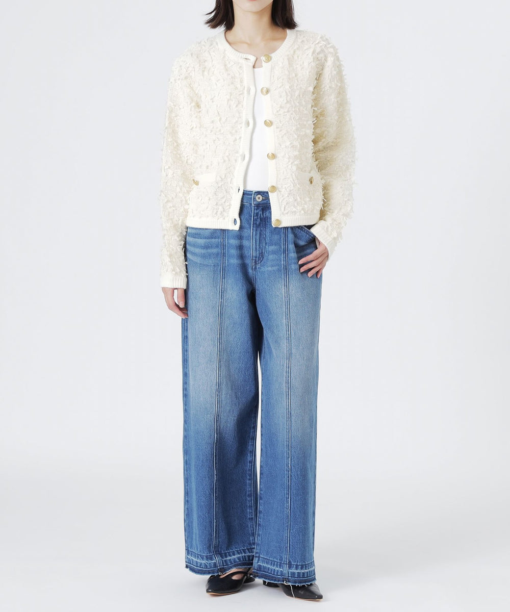 ツイードコンビカーディガン(トップス)｜LOVELESS(ラブレス)の