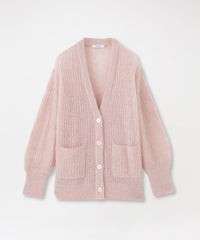 【silent and】ニットカーディガン Vネックオーバーサイズニットカーディガン M L 【メール便対応