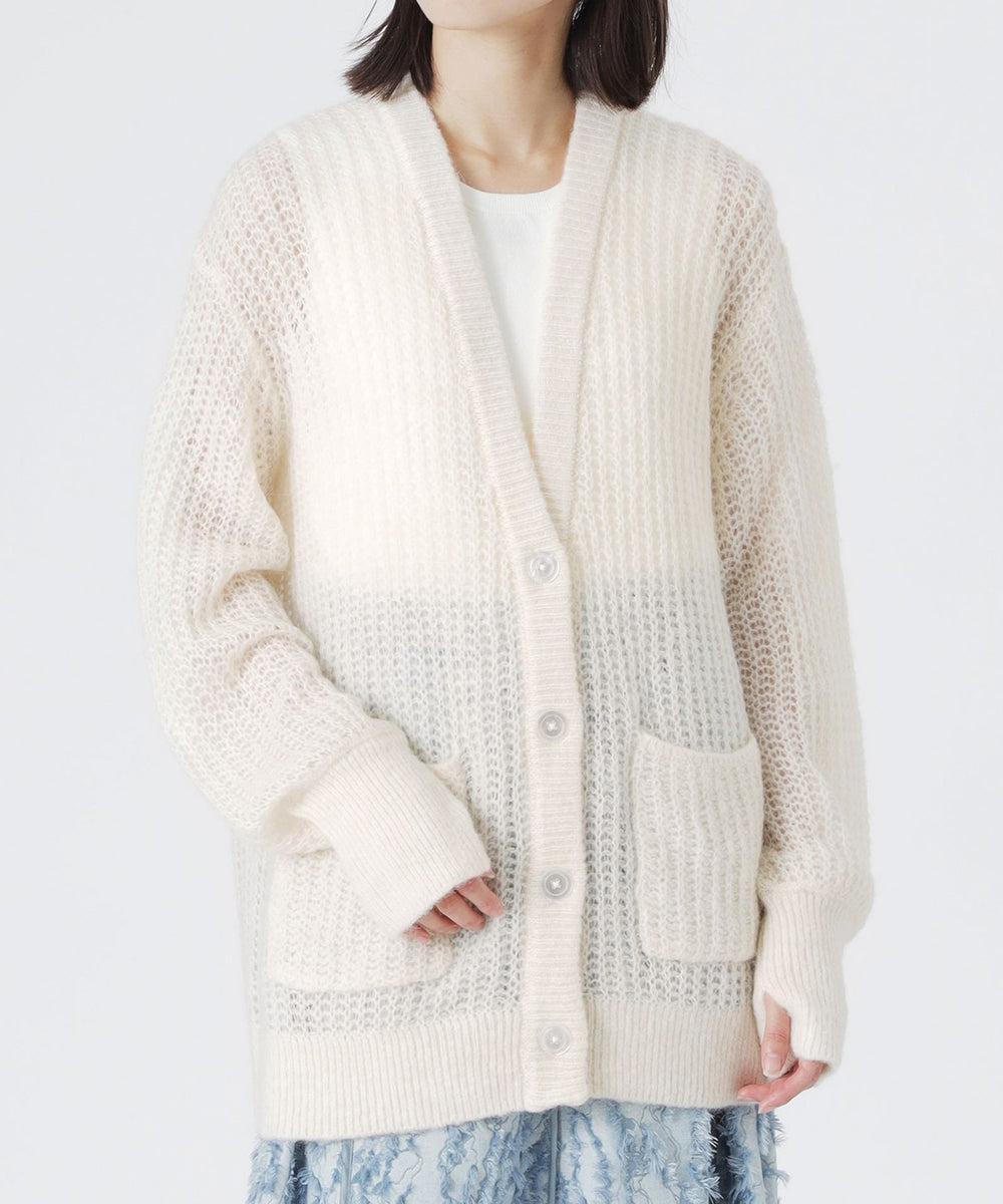メッシュニットオーバーカーディガン(トップス)｜LOVELESS