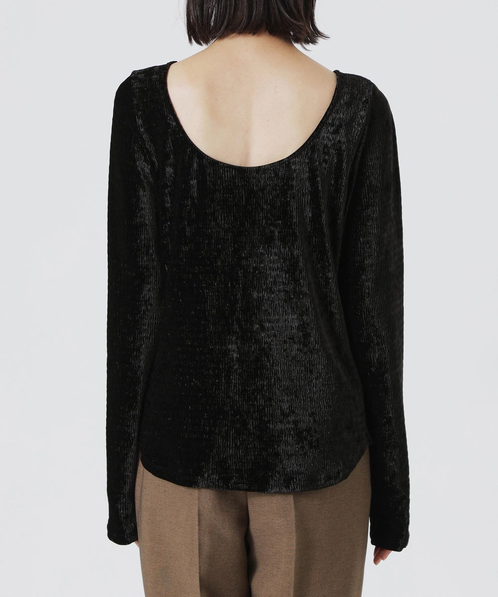the barnnet背中空きベロアトップス ベロアバックオープンカットソー | ファッション通販サイト NUGU