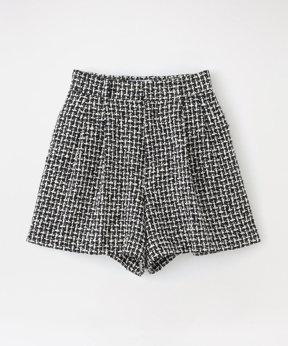 ヤマオカ　Valentino ツイードショートパンツ ブラック　46サイズ 東原亜希さん着用】ツイードショートパンツ
