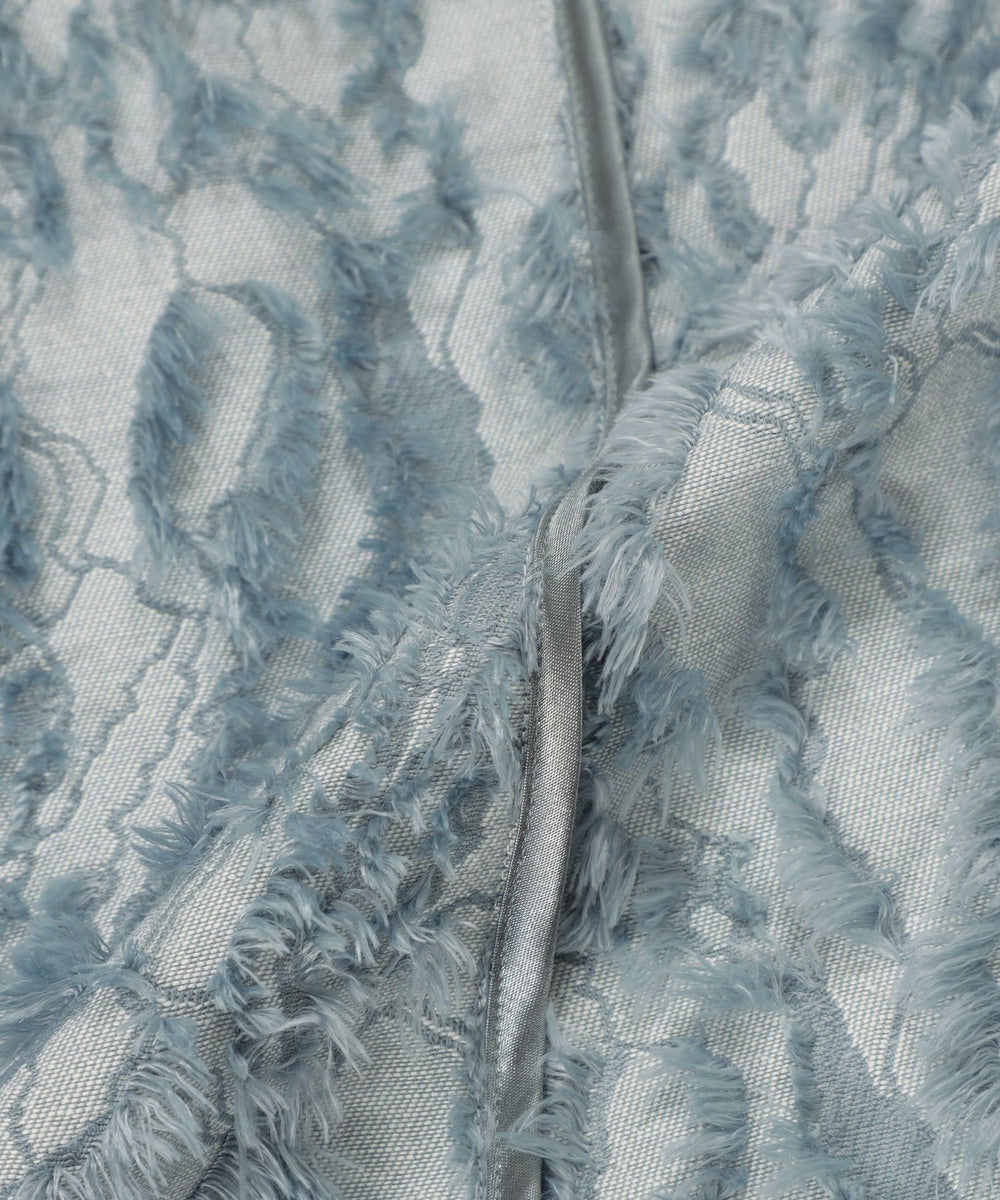 ☆新品☆ 定価￥84,700 M.＆KYOKO 日本製ウールジャカード柄コート Calle インド刺繍フレアスカート(ミモレ丈スカート