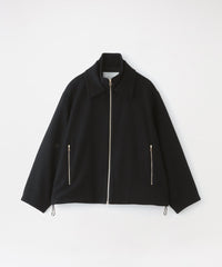 CULLNI/クルニ】ジャケット Lamb Wool Melton Double Collar Zip Up