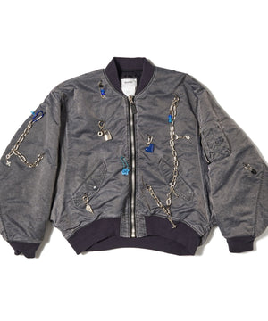 doublet/ダブレット】ボンバージャケット KEY CHAIN DECORATED