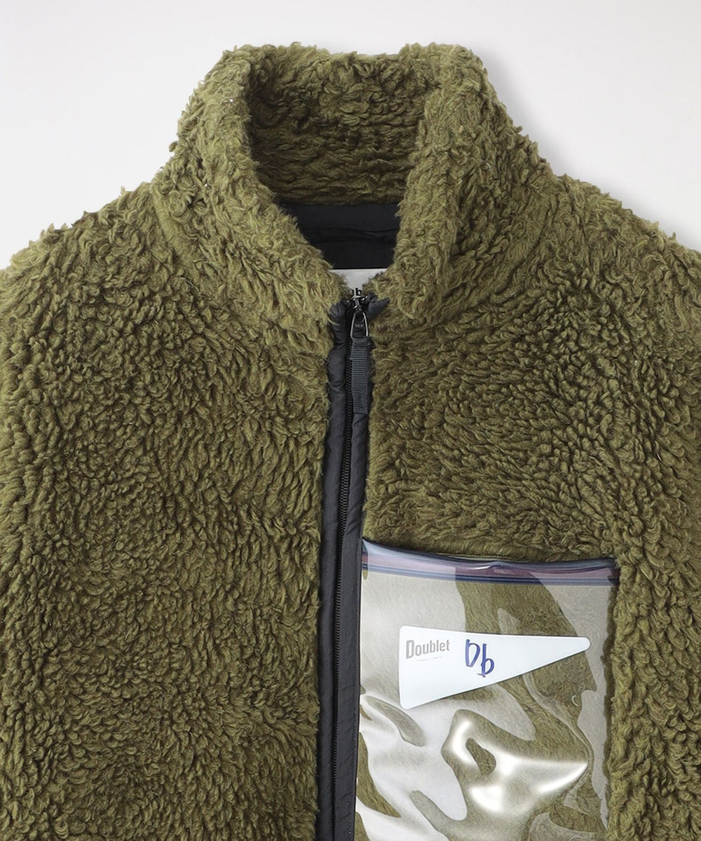 doublet/ダブレット】ファージャケット HEMP FAUX FUR ZIP-UP JACKET