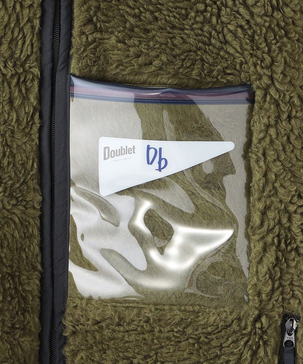 doublet/ダブレット】ファージャケット HEMP FAUX FUR ZIP-UP JACKET