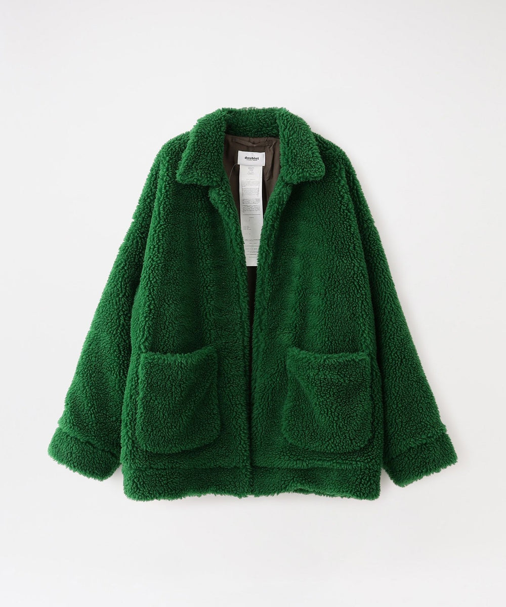 【doublet】MEN ジャケット HAND-PAINTED RECYCLE FUR JACKET 21AW04BL123