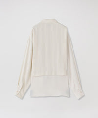 【CULLNI】ストライプシャツ Asymmetrical Stripe Shirt 23-AW-013